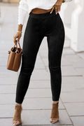 High Waist Skinny Leggings - Leggings by Trendsi | Available at Handbags Specialist Headquarter