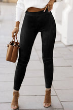 High Waist Skinny Leggings - Leggings by Trendsi | Available at Handbags Specialist Headquarter