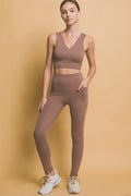 Love Tree High Waist Leggings with Side Pockets - Leggings by Trendsi | Available at Handbags Specialist Headquarter
