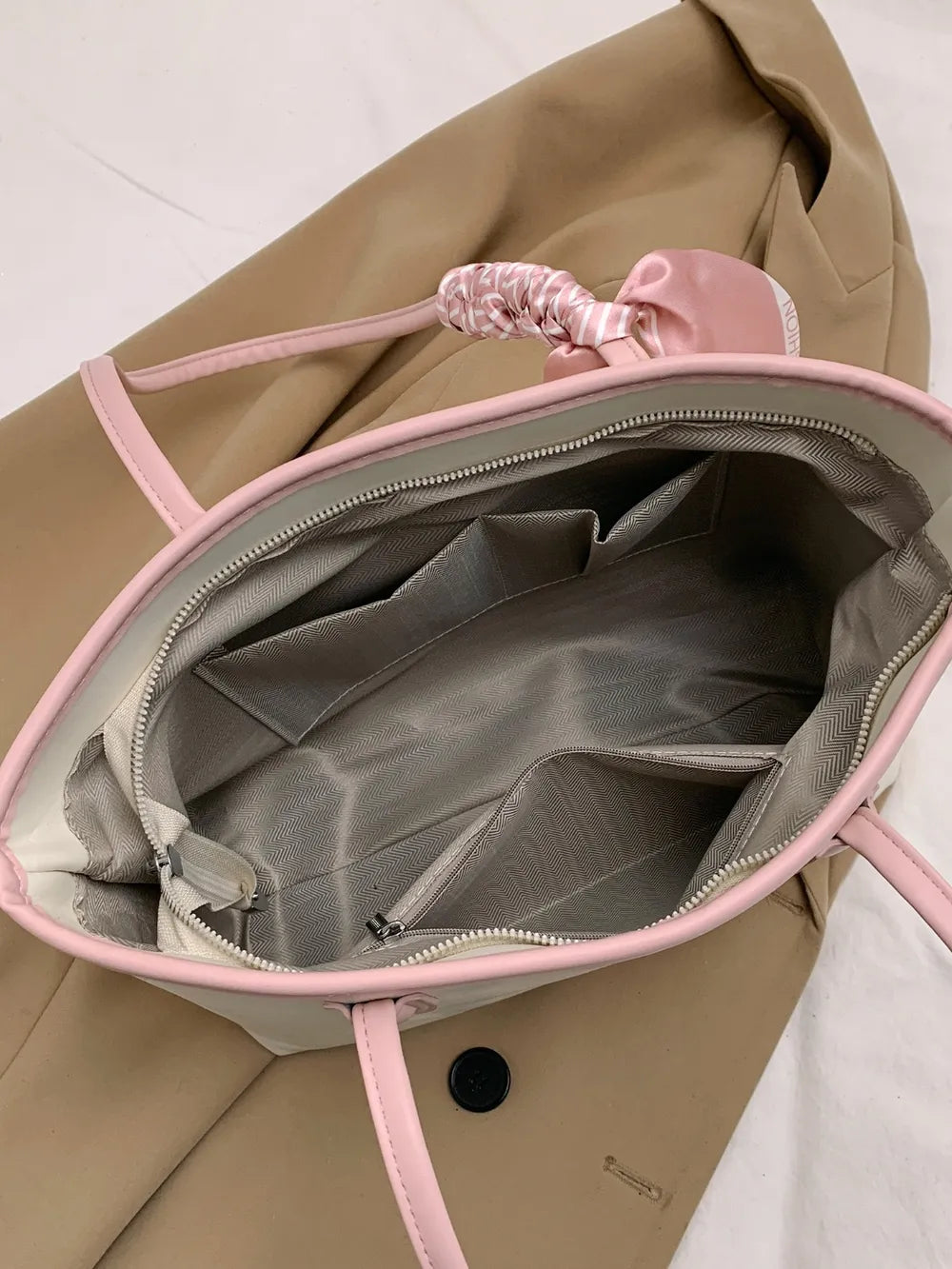 PU Leather Tote Bag - Tote Bag by Trendsi | Available at Handbags Specialist Headquarter