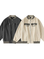 Men's Striped Hem Zip Up Jacket - Men's jackets by Trendsi | Available at Handbags Specialist Headquarter