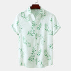Men's Plus Size Printed Short Sleeve Casual Shirt - Men's Shirts by Trendsi | Available at Handbags Specialist Headquarter