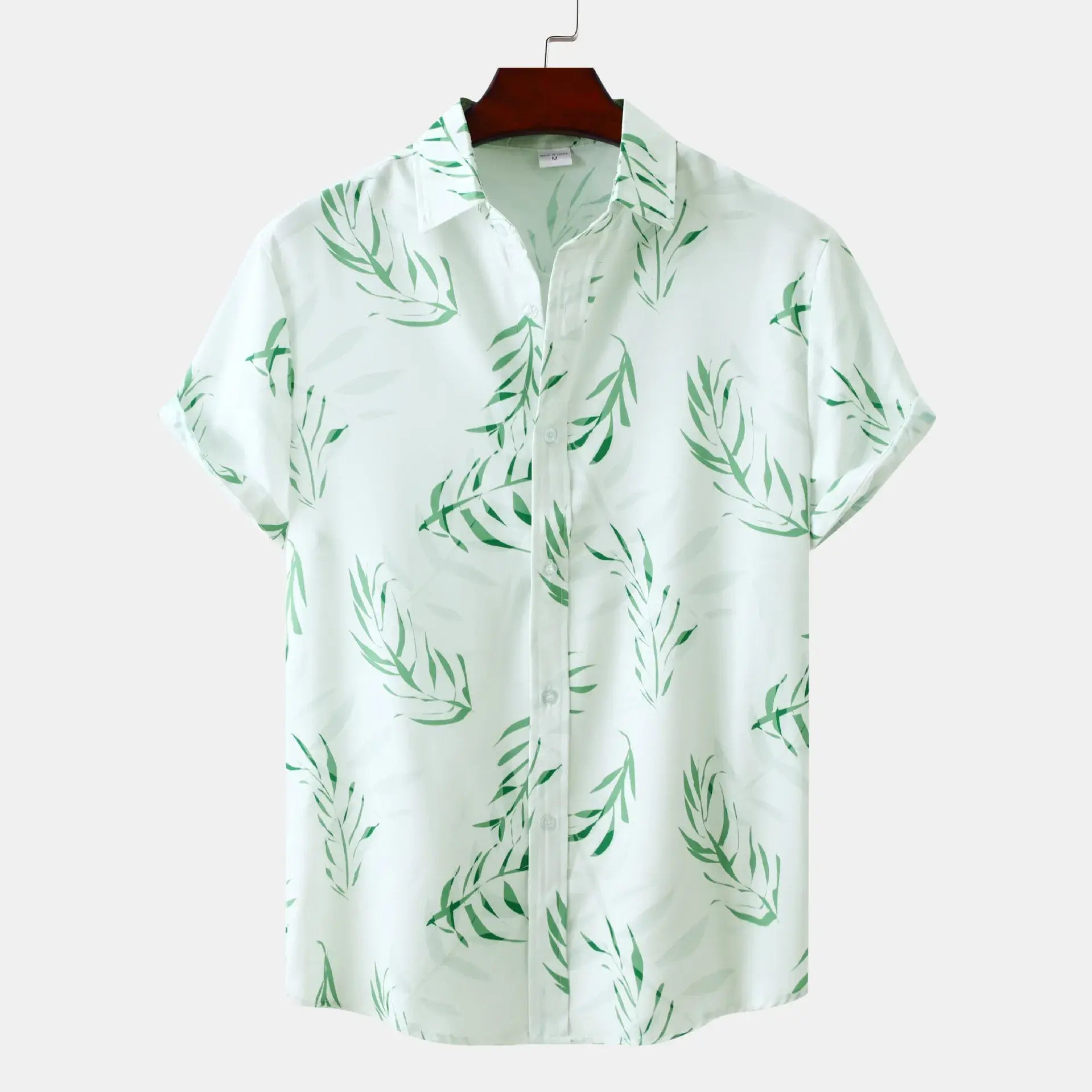 Men's Plus Size Printed Short Sleeve Casual Shirt - Men's Shirts by Trendsi | Available at Handbags Specialist Headquarter
