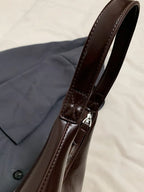 PU Leather Moon Shape Shoulder Bag - Tote Bag by Trendsi | Available at Handbags Specialist Headquarter