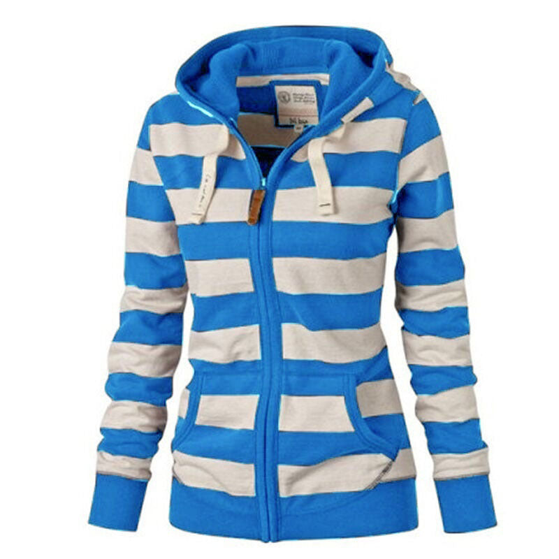 Hooded Striped Sweater – Cozy Long Sleeve Design for Modern Comfort