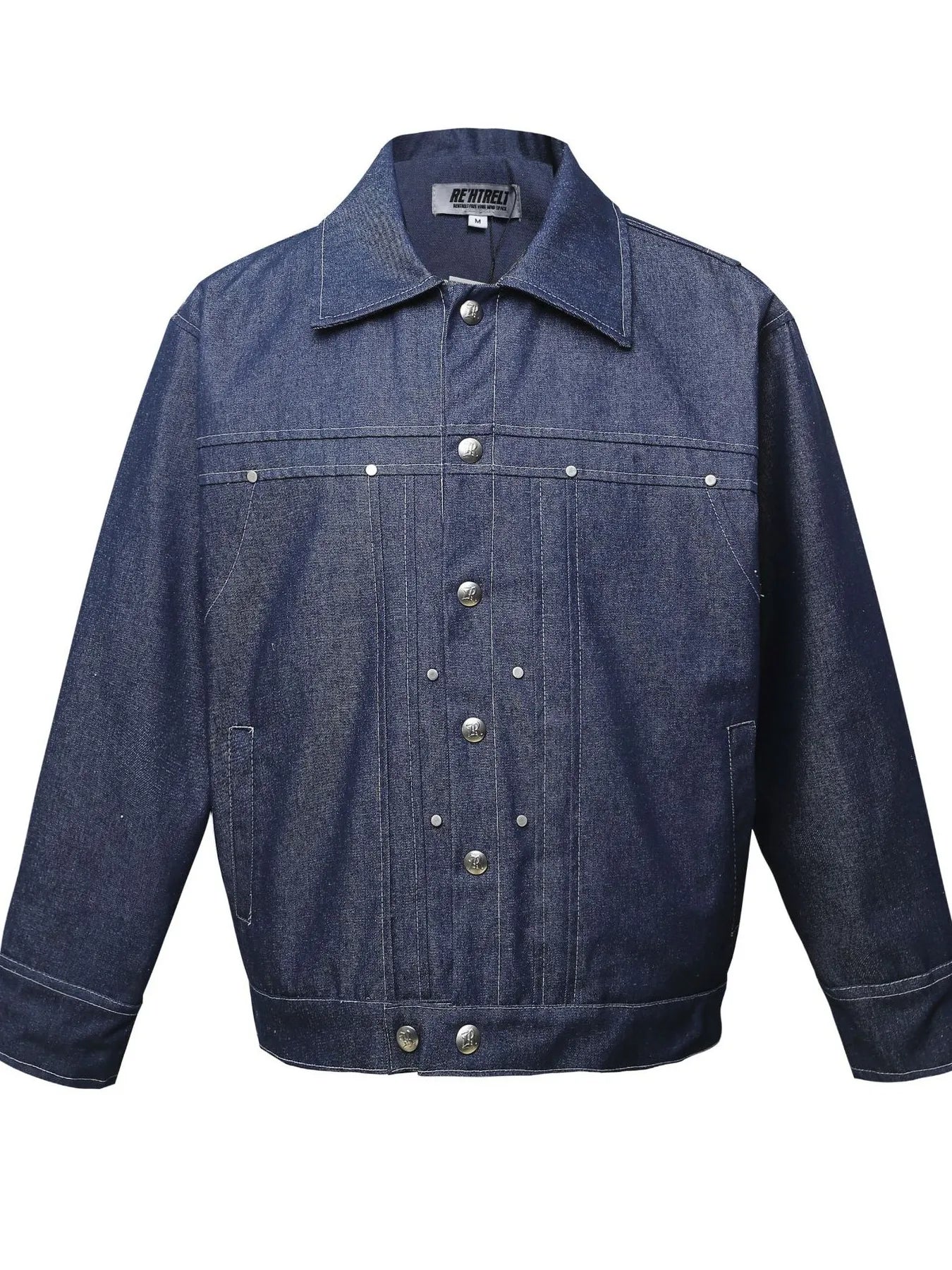 Men's Snap Down Long Sleeve Denim Jacket - Men's jackets by Trendsi | Available at Handbags Specialist Headquarter