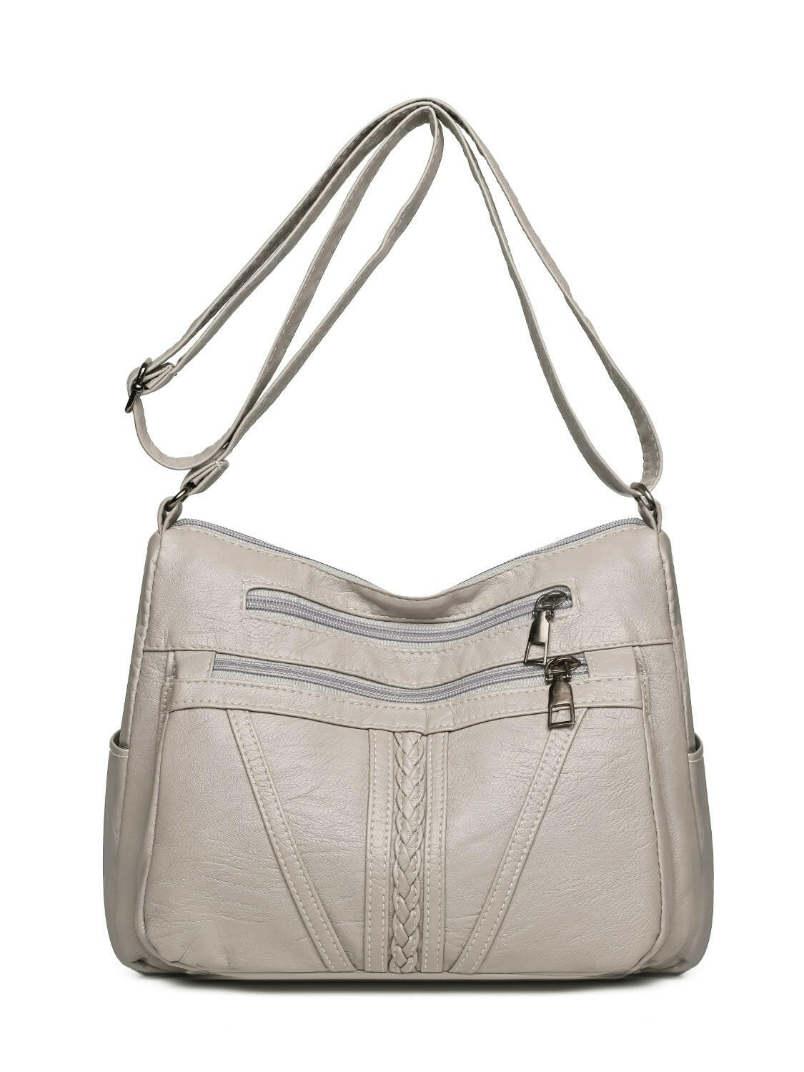 PU Leather Adjustable Strap Shoulder Bag - Shoulder Bags by Trendsi | Available at Handbags Specialist Headquarter