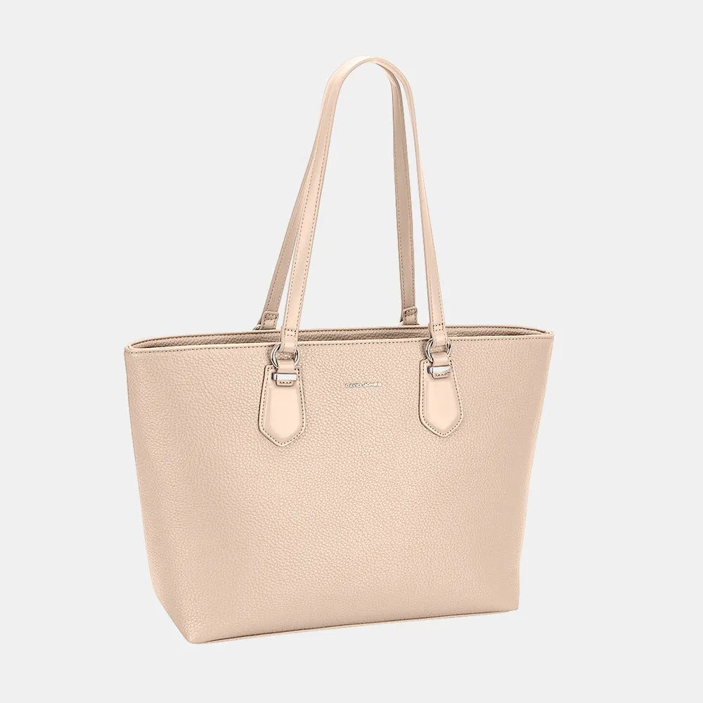 David Jones PU Leather Tote Bag - Tote Bag by Trendsi | Available at Handbags Specialist Headquarter