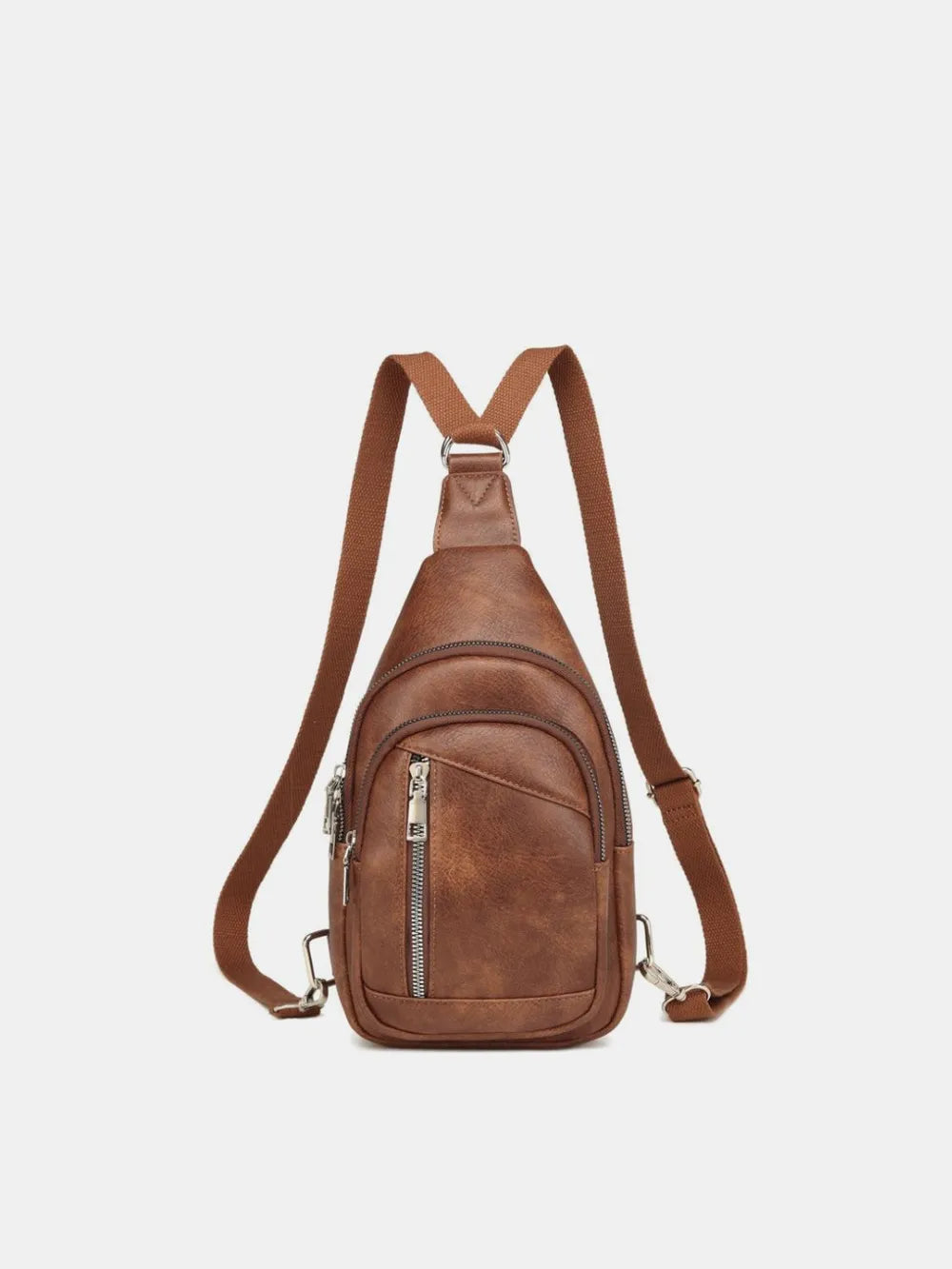 PU Leather Crossbody Bag with Two Detachable Strap - Crossbody Bag by Trendsi | Available at Handbags Specialist Headquarter