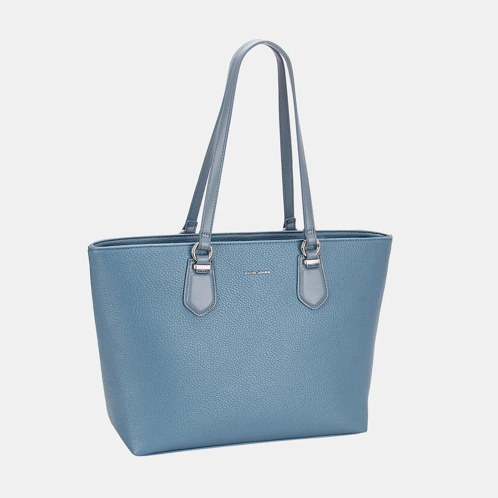 David Jones PU Leather Tote Bag - Tote Bag by Trendsi | Available at Handbags Specialist Headquarter