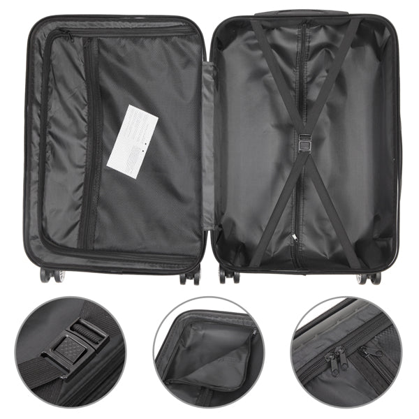 Tri-Size Glide: Universal Alloy Luggage Set - Travel Sets by Trendsi | Available at Handbags Specialist Headquarter