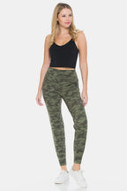 Leggings Depot Camouflage High Waist Leggings - Leggings by Trendsi | Available at Handbags Specialist Headquarter