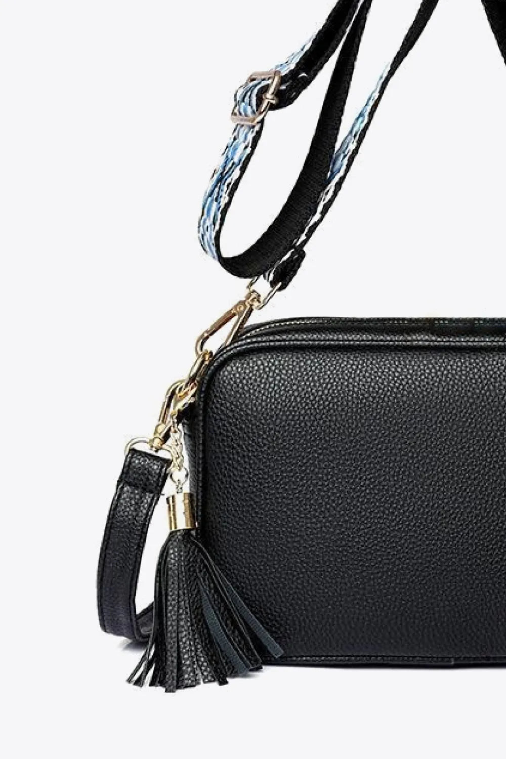 PU Leather Tassel Crossbody Bag - handbags by Trendsi | Available at Handbags Specialist Headquarter