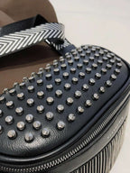 Fringe Studded PU Leather Crossbody Bag - Crossbody Bag by Trendsi | Available at Handbags Specialist Headquarter