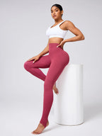 High Waist Stirrup Active Leggings - Leggings by Trendsi | Available at Handbags Specialist Headquarter