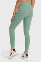 Millennia High Waist Ankle-Length Yoga Leggings - Leggings by Trendsi | Available at Handbags Specialist Headquarter