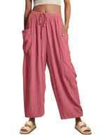 Full Size Wide Leg Pants with Pockets Plus Size - Dresses by Trendsi | Available at Handbags Specialist Headquarter