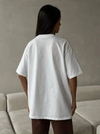 Bow Round Neck Oversized T-Shirt - Tops by Trendsi | Available at Handbags Specialist Headquarter