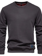 Men's Round Neck Long Sleeve Sweatshirt - Men's Sweatshirts by Trendsi | Available at Handbags Specialist Headquarter