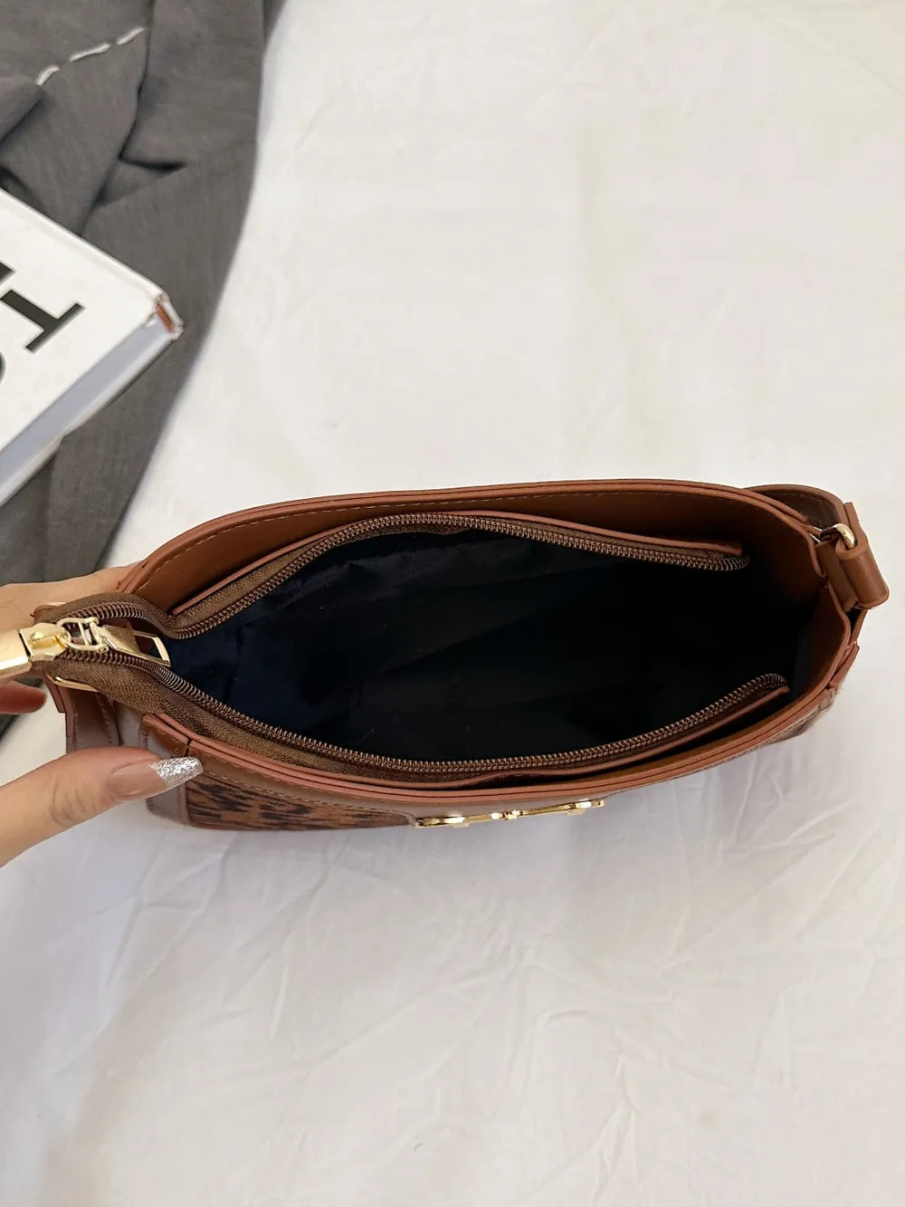 Bow Leopard PU Leather Handbag - handbags by Trendsi | Available at Handbags Specialist Headquarter