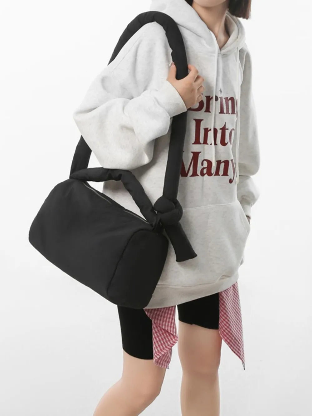 Puffy Nylon Medium Crossbody Bag - Handbags by Trendsi | Available at Handbags Specialist Headquarter