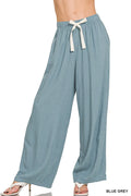 Zenana Linen Drawstring Pants - Women Pants by Trendsi | Available at Handbags Specialist Headquarter