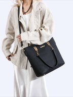 6-Piece Leather Textured Bag Set - Wallet by Trendsi | Available at Handbags Specialist Headquarter