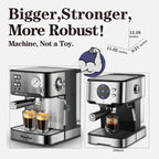 BrewMaster Pro: 20-Bar Espresso & Milk Frother - appliances by Trendsi | Available at Handbags Specialist Headquarter