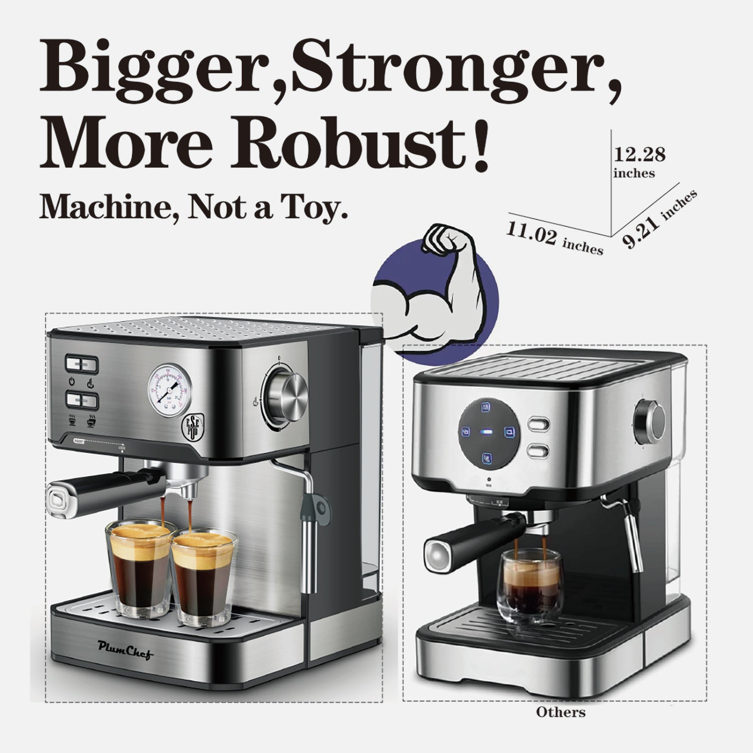 BrewMaster Pro: 20-Bar Espresso & Milk Frother - appliances by Trendsi | Available at Handbags Specialist Headquarter