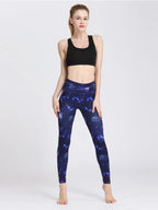 Printed Active High Waist Leggings - Leggings by Trendsi | Available at Handbags Specialist Headquarter