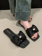 Bow-Knot Flat Sandals - Women Sandals by Trendsi | Available at Handbags Specialist Headquarter