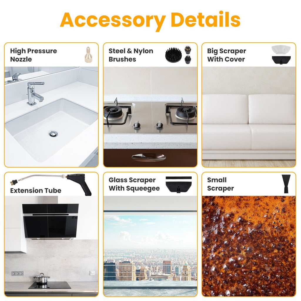 JetClean Pro: 1500W Handheld Cleaner with 8 Tools - appliances by Trendsi | Available at Handbags Specialist Headquarter