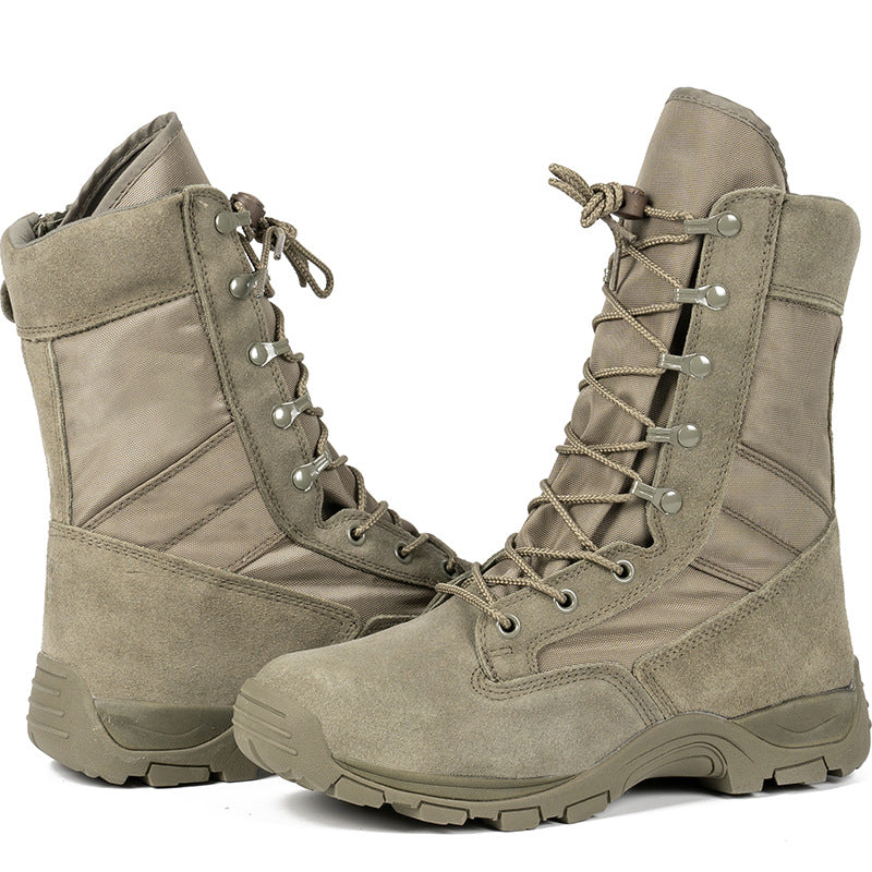 Verdant Vortex High-Top Combat Boots