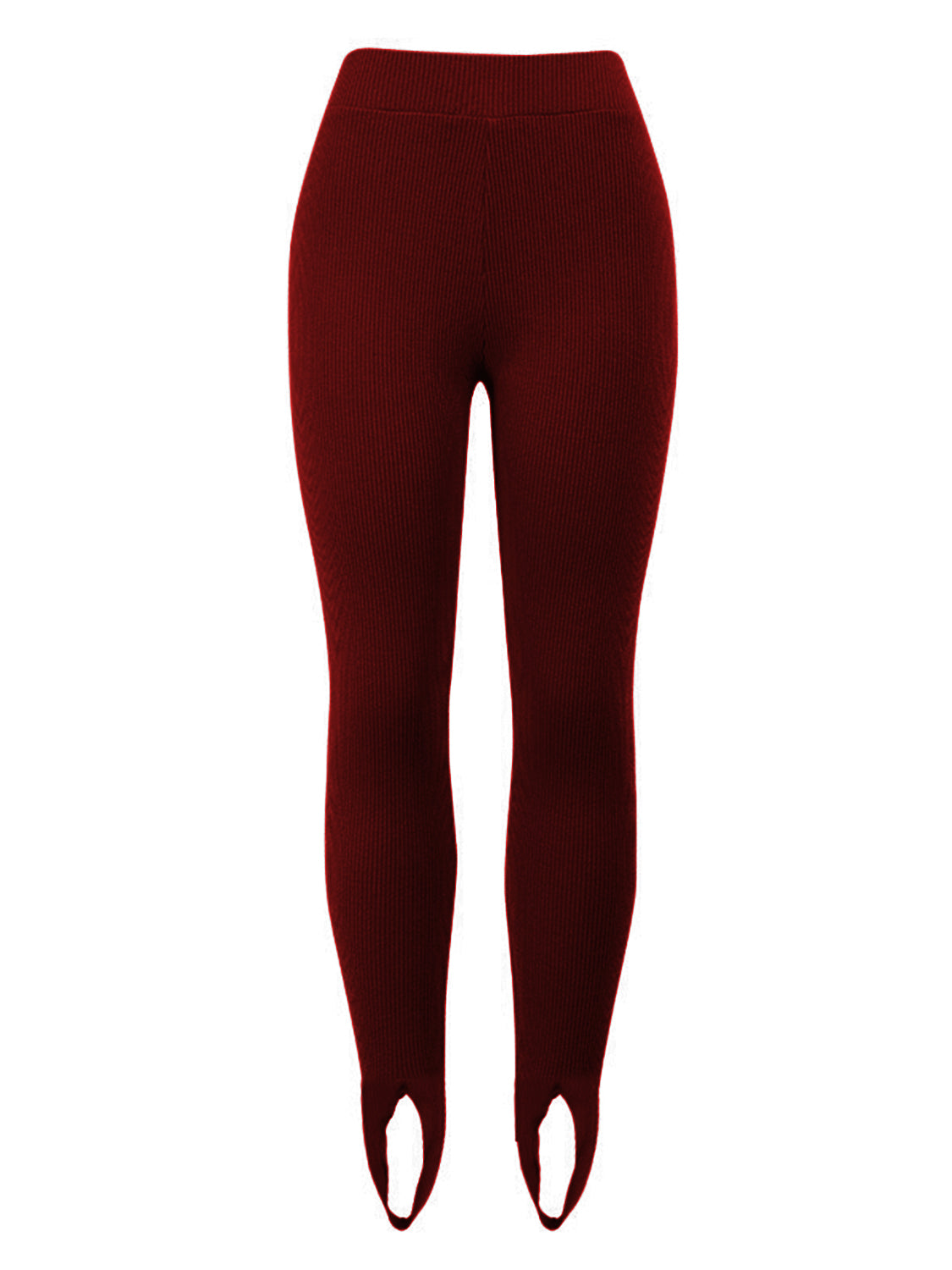 Ribbed Mid Waist Leggings - Leggings by Trendsi | Available at Handbags Specialist Headquarter