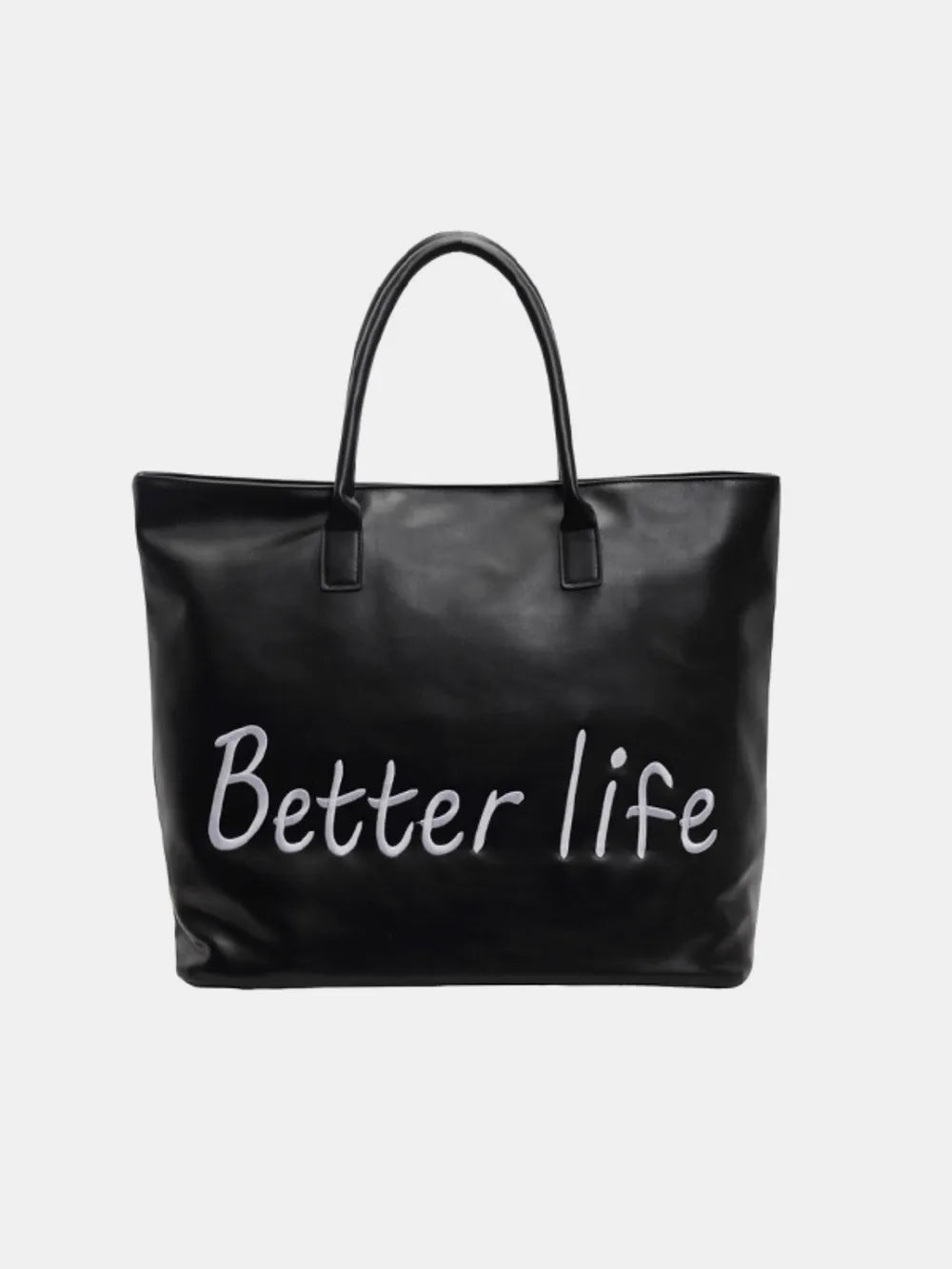 BETTER LIFE PU Leather Tote Bag - Tote Bag by Trendsi | Available at Handbags Specialist Headquarter