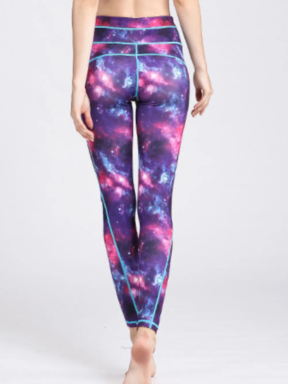 Printed Active High Waist Leggings - Leggings by Trendsi | Available at Handbags Specialist Headquarter