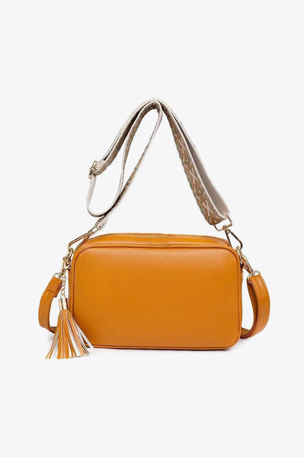 PU Leather Tassel Crossbody Bag - handbags by Trendsi | Available at Handbags Specialist Headquarter