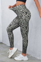 Leopard Print Wide Waistband Leggings - Leggings by Trendsi | Available at Handbags Specialist Headquarter