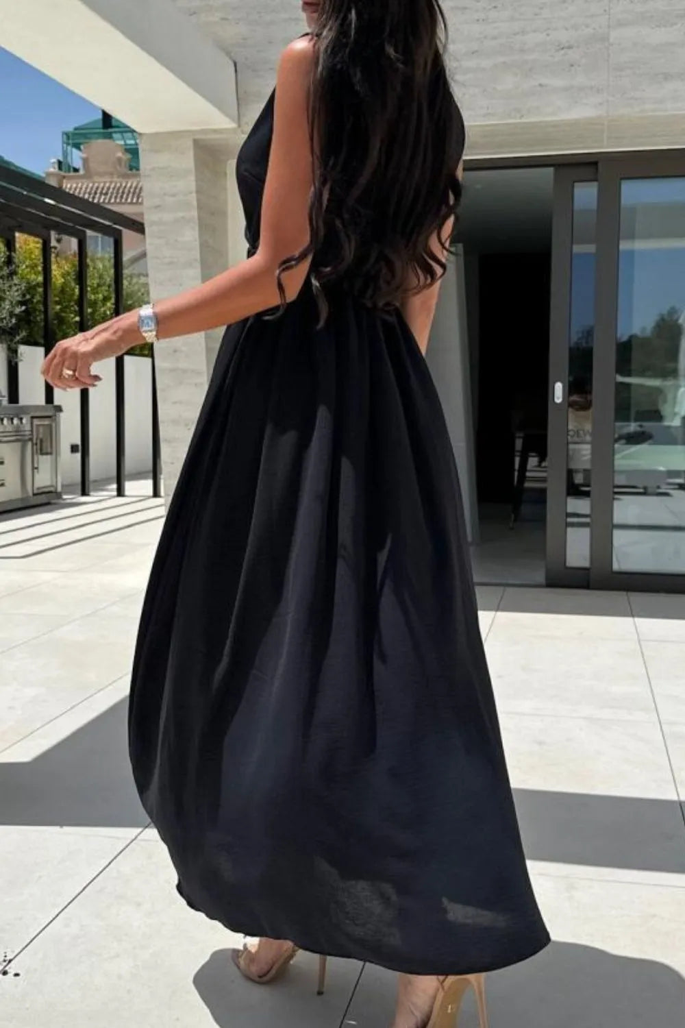 Surplice Sleeveless Slit Maxi Dress - Maxi Dress by Trendsi | Available at Handbags Specialist Headquarter