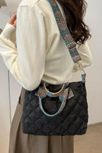 Bubble Textured Printed Strap Handbag - Tote Bag by Trendsi | Available at Handbags Specialist Headquarter