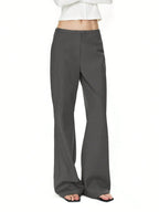 High Waist Flare Leg Trousers - Women Pants by Trendsi | Available at Handbags Specialist Headquarter