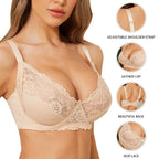 Lace Embrace: Large, Unpadded Perfection