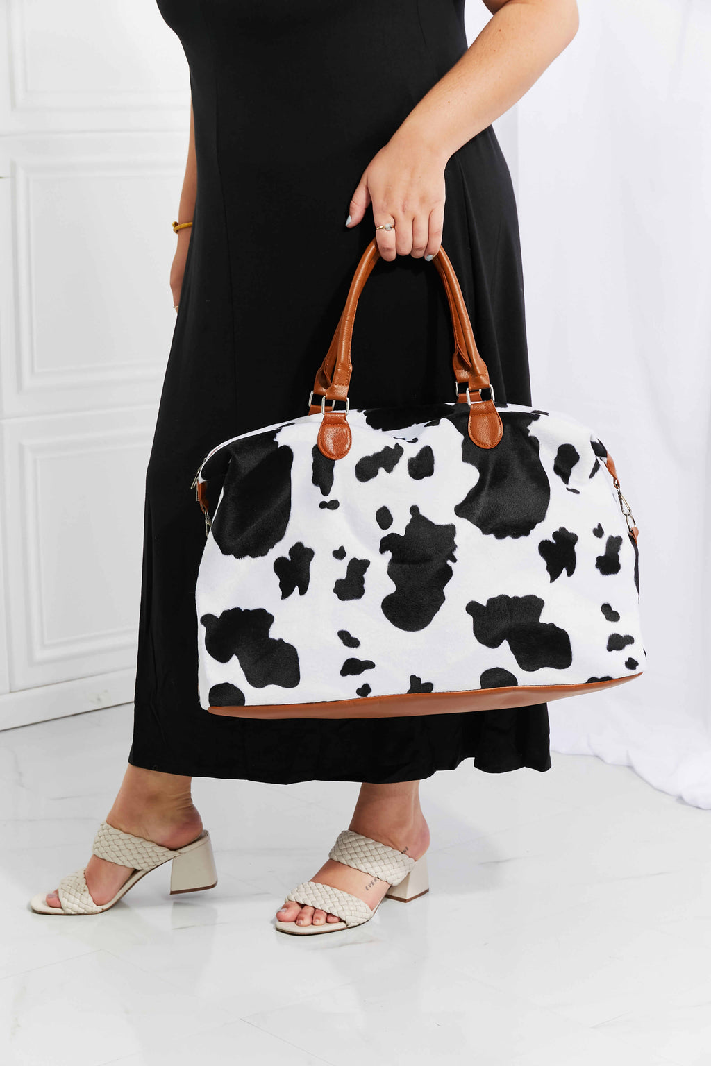 Animal Print Plush Weekender Bag - Weekender Bag by Trendsi | Available at Handbags Specialist Headquarter