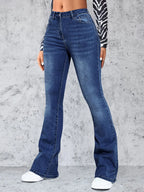 High Rise Jeans with Pockets - Women / Jeans & Denim by Trendsi | Available at Handbags Specialist Headquarter
