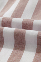 Stripe Button Down Sleeveless Shirt - Women's Down Shirt Tops by Trendsi | Available at Handbags Specialist Headquarter