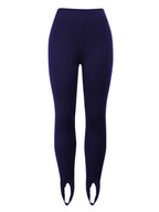 Ribbed Mid Waist Leggings - Leggings by Trendsi | Available at Handbags Specialist Headquarter