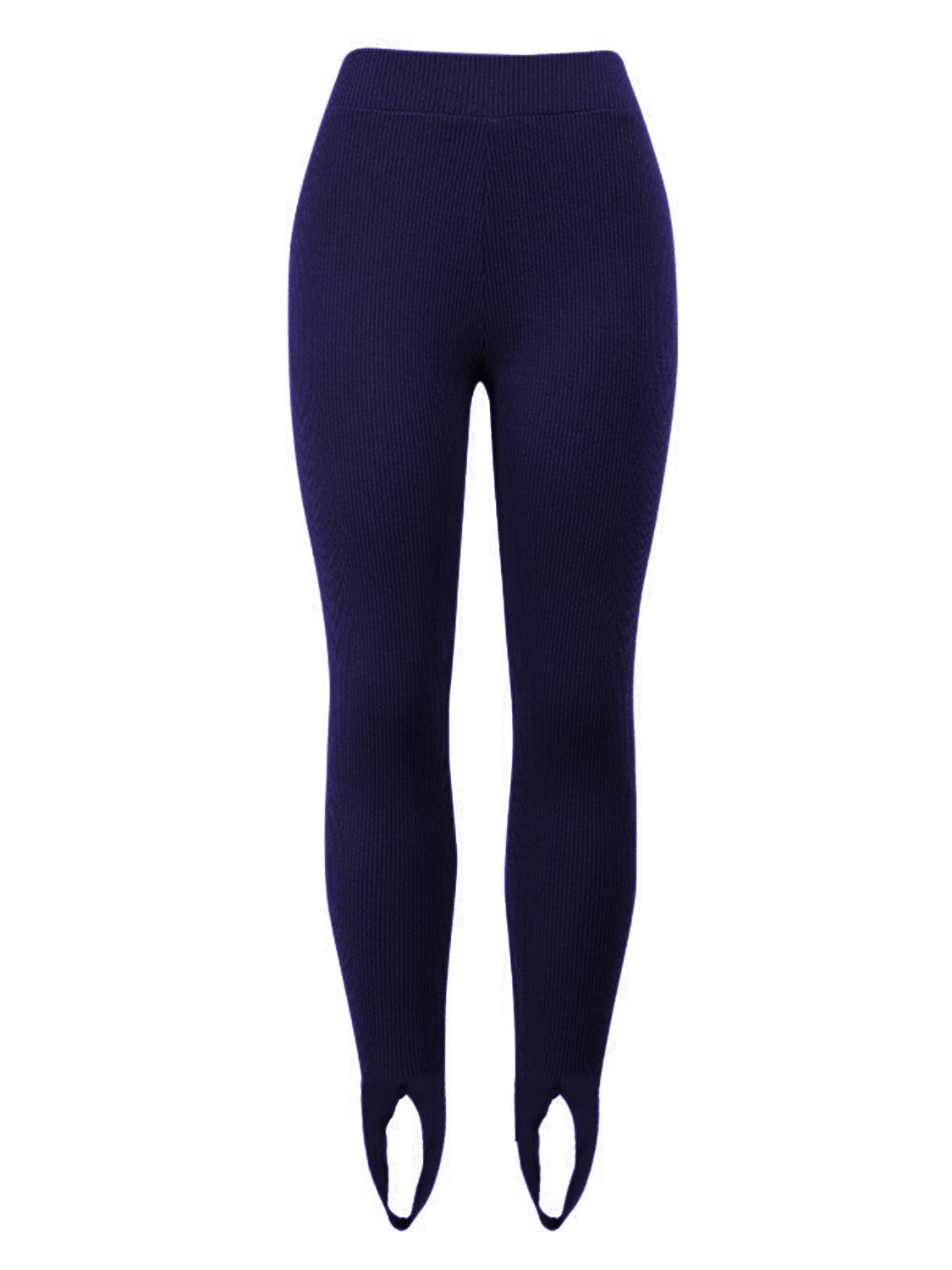 Ribbed Mid Waist Leggings - Leggings by Trendsi | Available at Handbags Specialist Headquarter