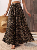 Leopard Maxi Skirt - Skirts by Trendsi | Available at Handbags Specialist Headquarter