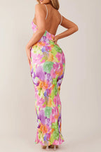 Backless Printed Maxi Cami Dress - Maxi Dress by Trendsi | Available at Handbags Specialist Headquarter