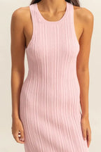 HYFVE Round Neck Bodycon Ribbed Knit Dress - Maxi Dress by Trendsi | Available at Handbags Specialist Headquarter